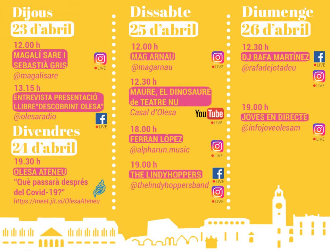 Cartell Olesa Cultura Confinada