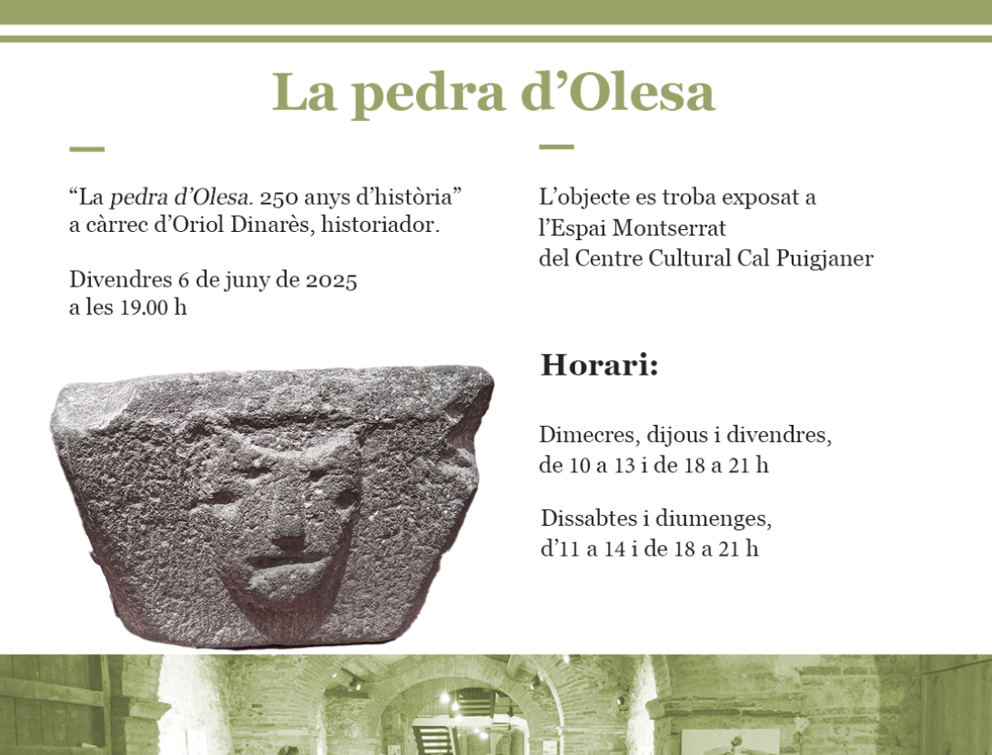 L'Objecte del mes: "La pedra d'Olesa"