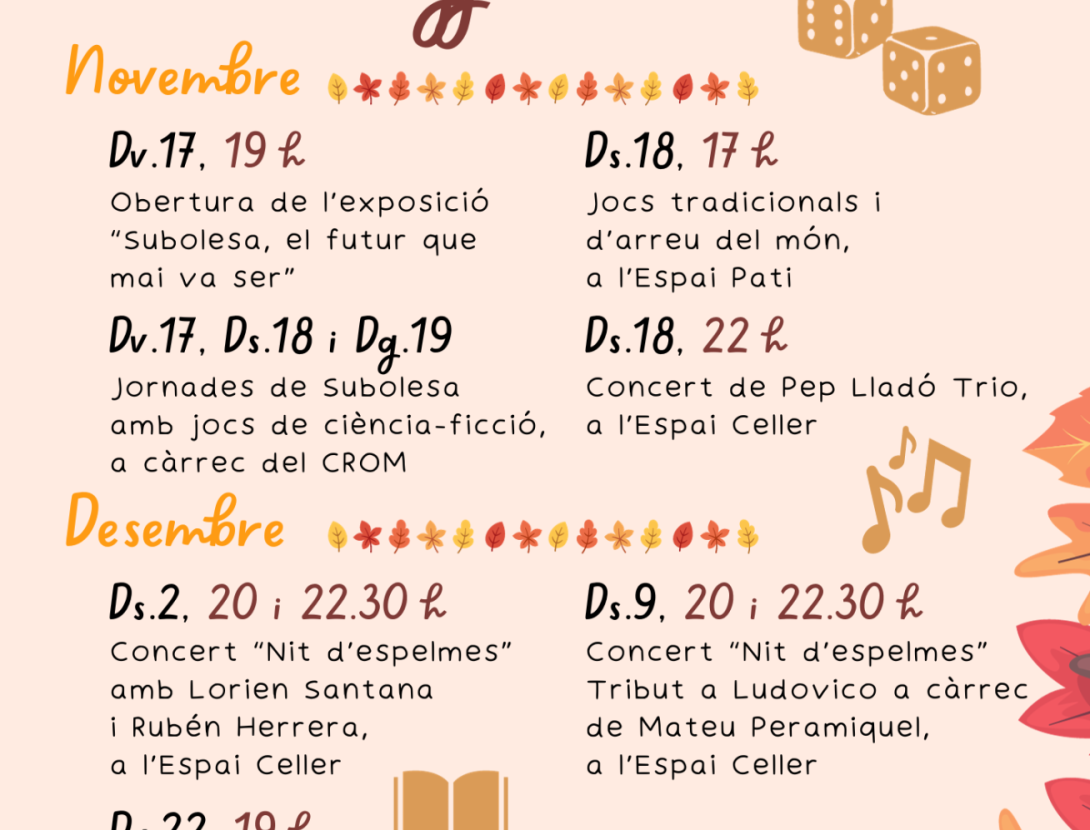 Tardor al Centre Cultural Cal Puigjaner