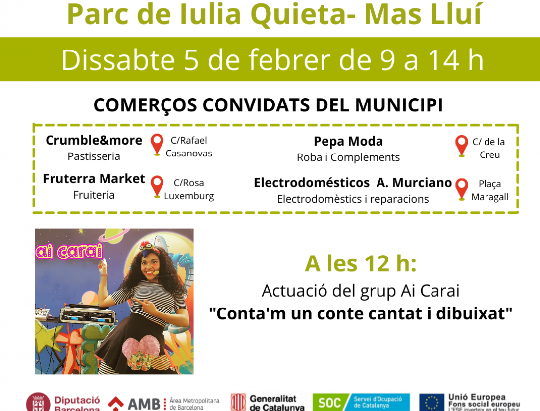 Mercat Ambulant de Mas Lluí amb actuació infantil