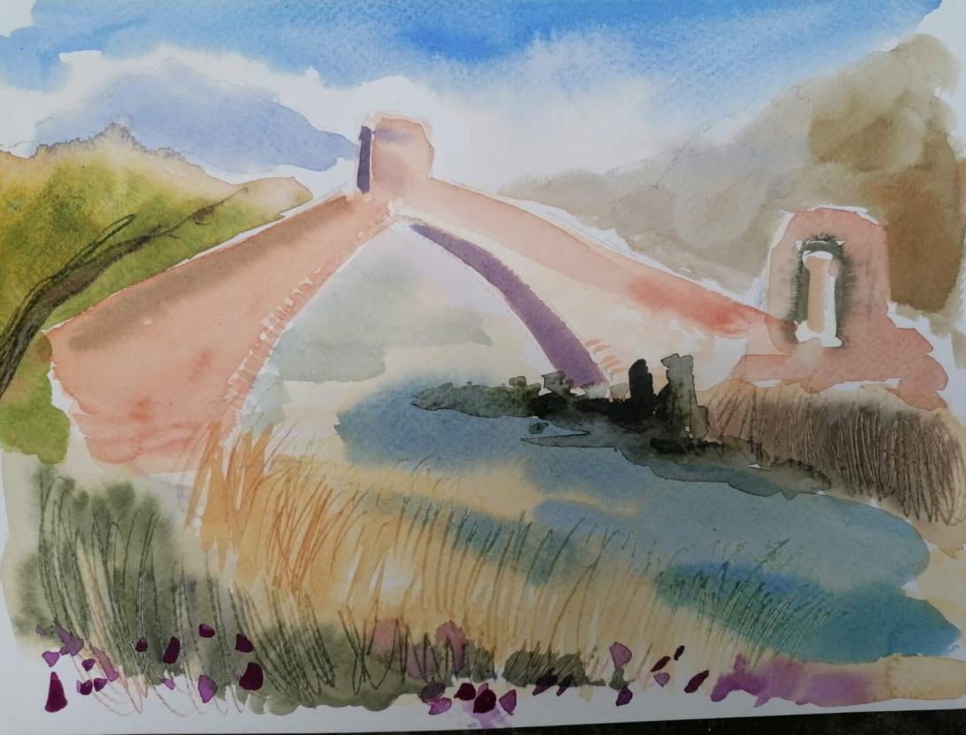 CreArt: Pintura al natural del Pont del Diable de Martorell