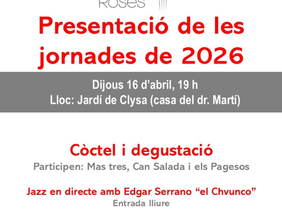 Presentació de les jornades de 2026 de la Cuina de les roses