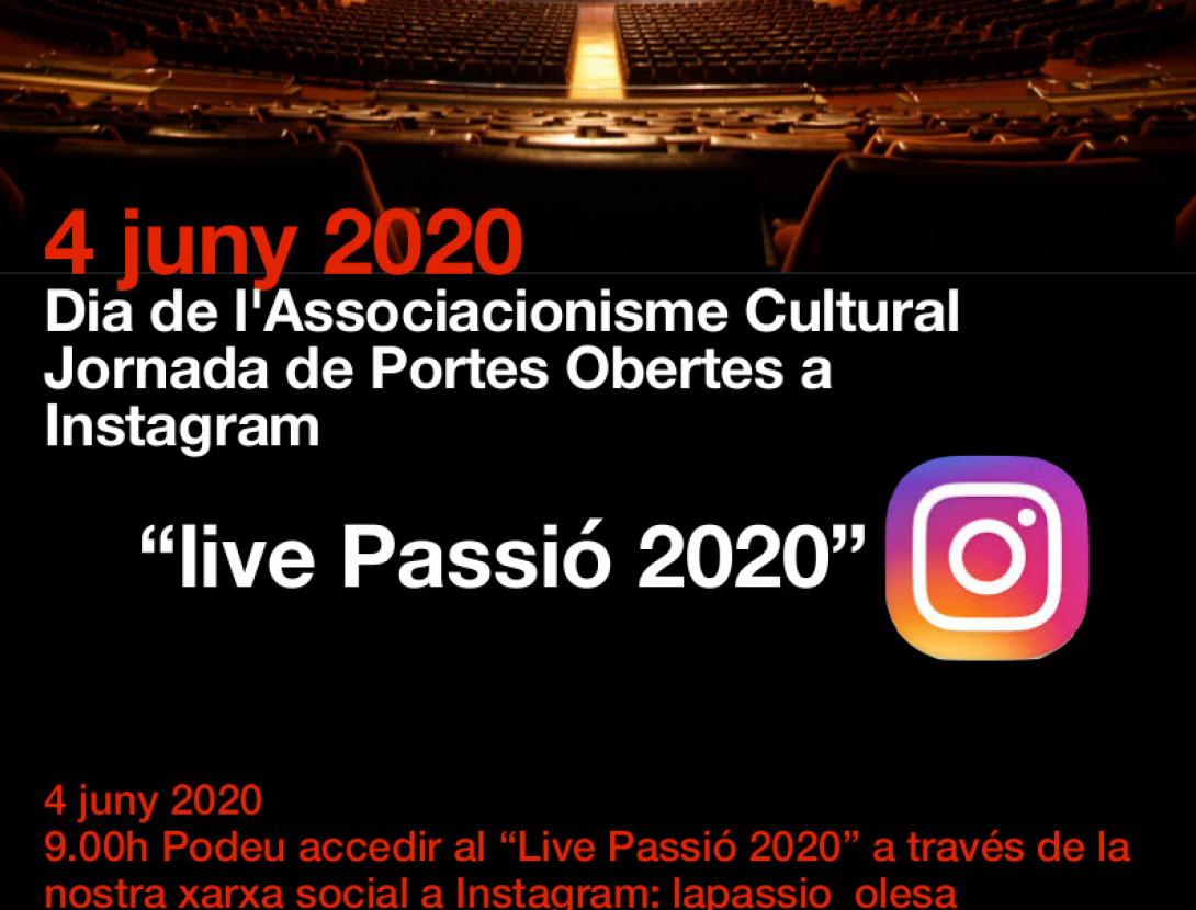 Cartell de l'activitat visita virtual a La Passió d'Olesa