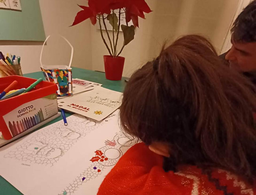 Espai familiar al Museu Can Tinturé