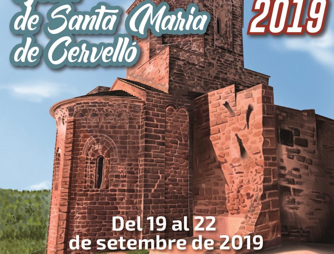 Cartell Festa de Santa Maria de Cervelló 2019