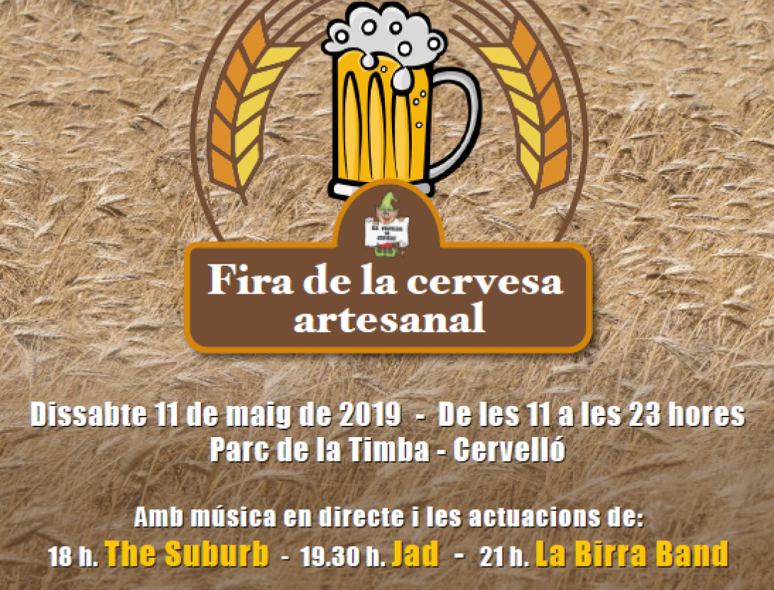 Cartell Fira de la cervesa artesanal de Cervelló