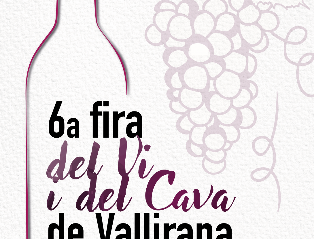 Cartell 6a Fira del Vi i del Cava a Vallirana 2017