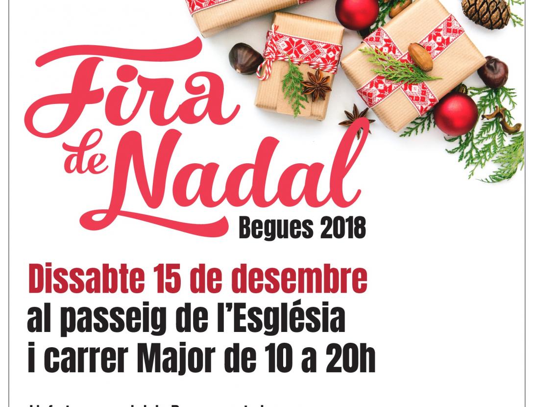Fira de Nadal a Begues el 16 de desembre.