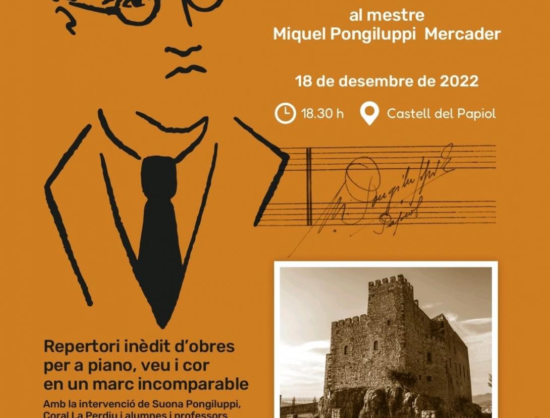 Concert homenatge al mestre M. Pongiluppi al Castell del Papiol