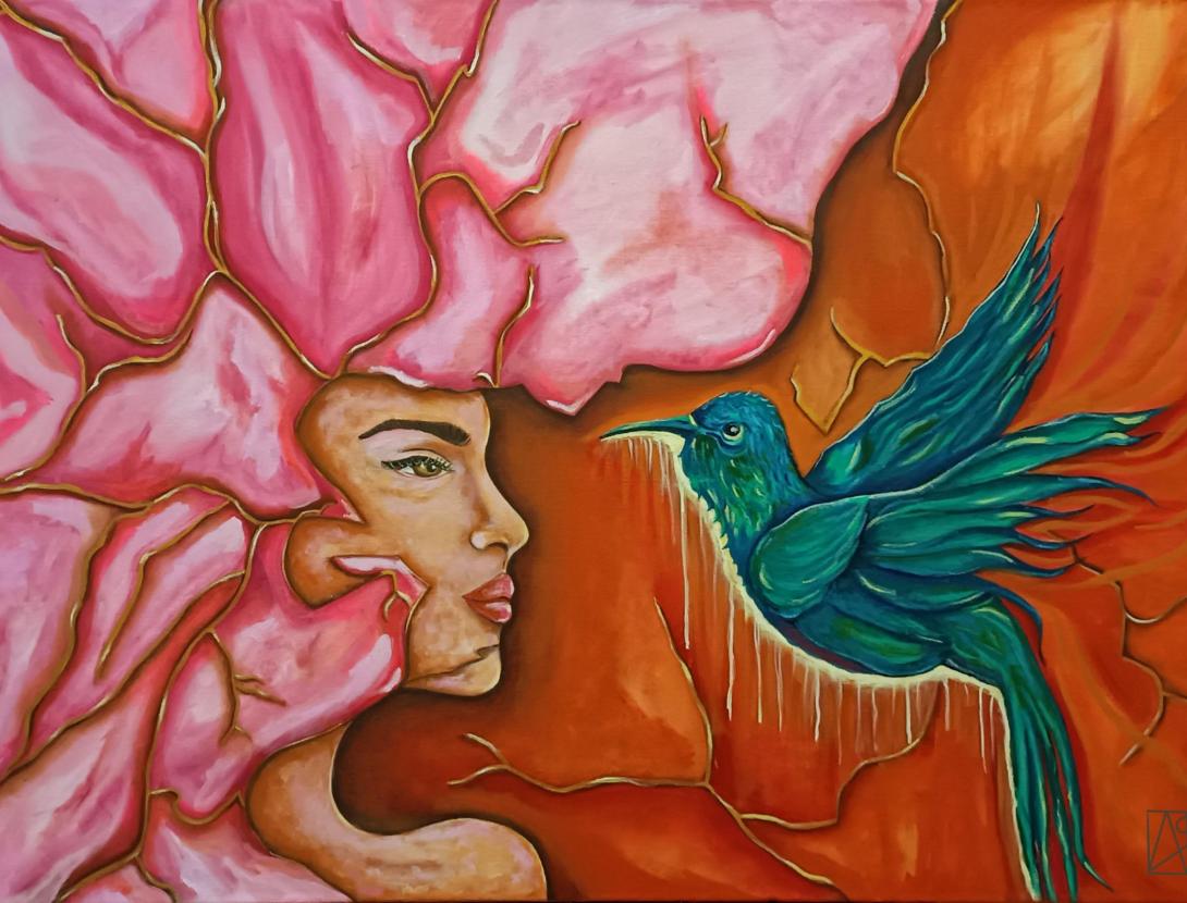 Inauguració de l'exposició pictòrica "Les dones que habiten en mi", d'Arantxa Pardo.