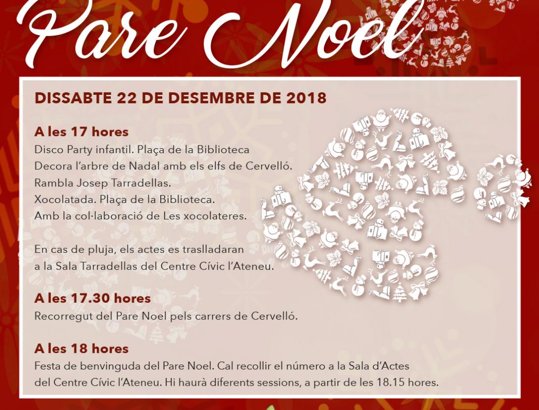 Cartell benvinguda al Pare Noel