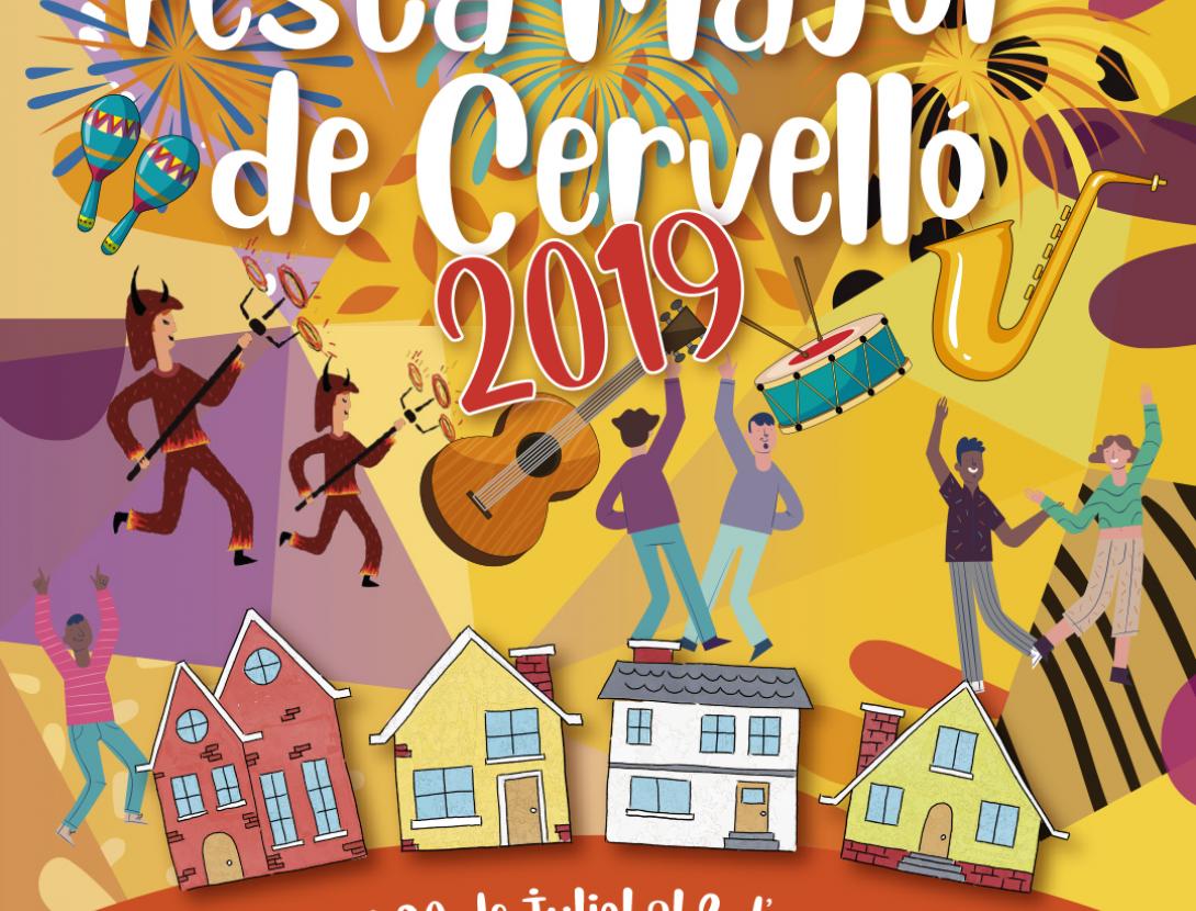 Cartell Festa Major Cervelló 2019
