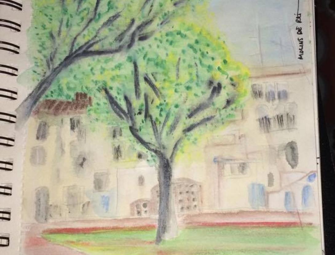 Dibuixem Molins de Rei: tècniques d'Urban Sketching