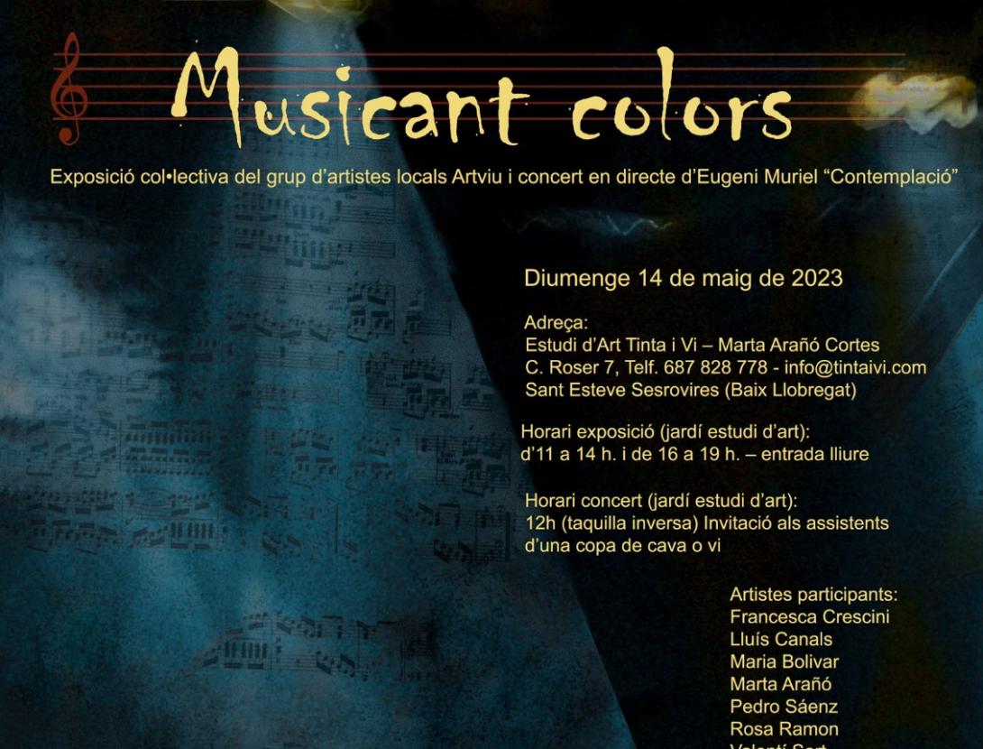 Exposició d'Artviu "Musicant Colors" i concert Eugeni Muriel