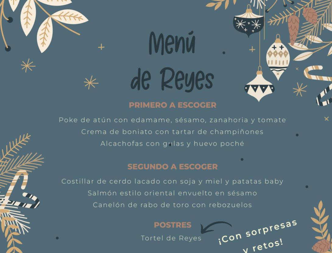 Menú de Reis