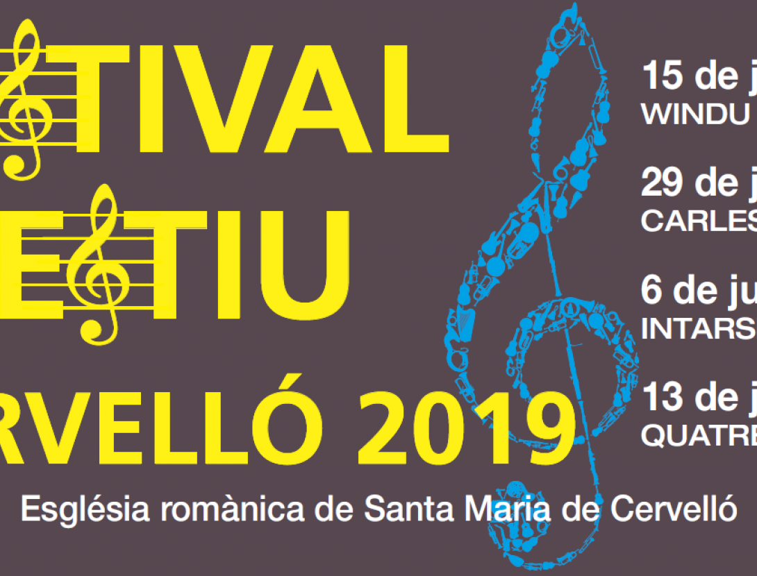 Cartell programació Festival d'estiu 2019