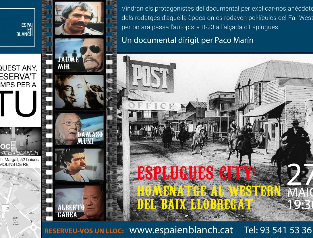 Esplugues city: Homenatge als westerns del Baix Llobregat