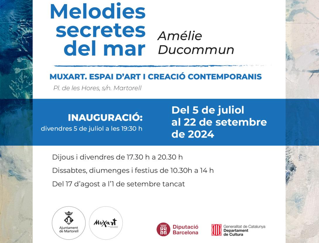 Inauguració de l'exposició "Melodies secretes del mar. Amélie Ducommun"