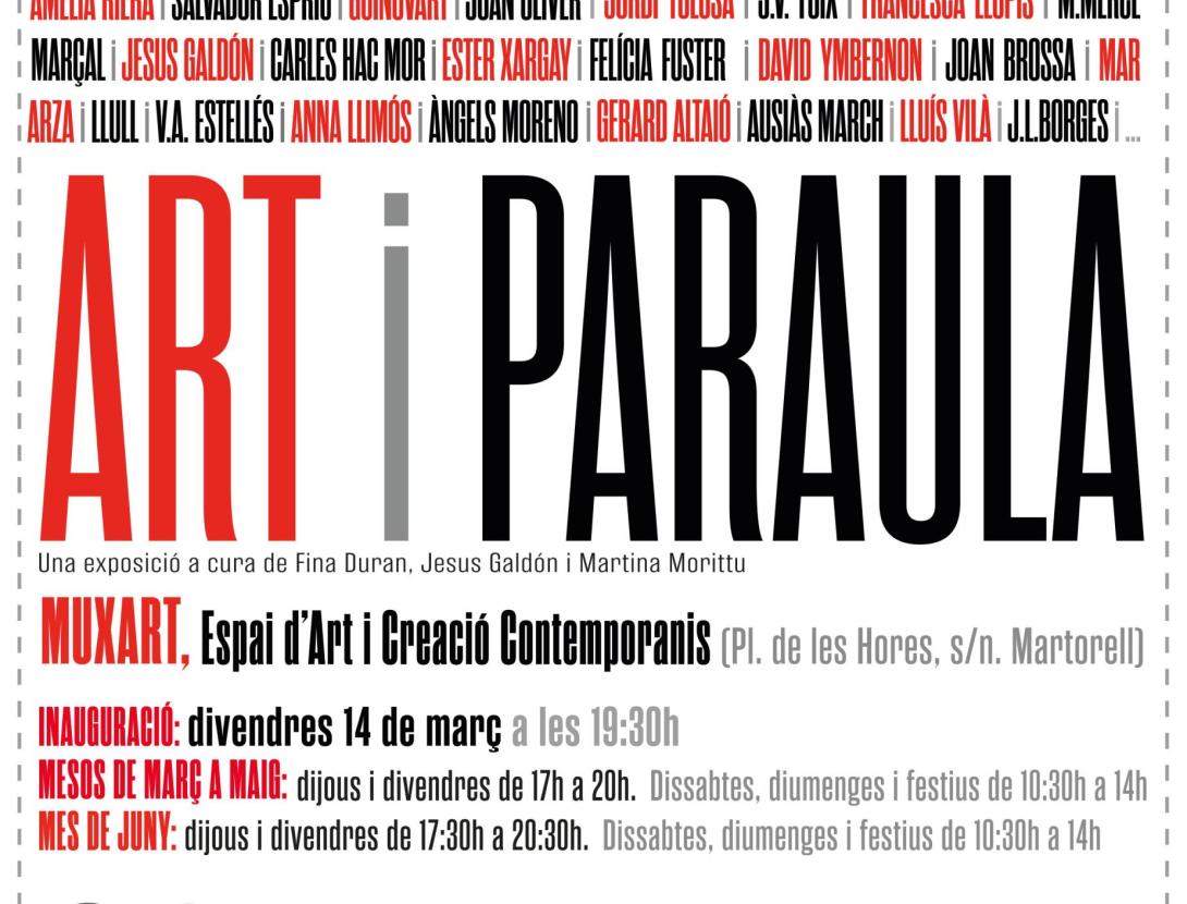 Visita comentada i inauguració de l'Exposició "Art i Paraula"