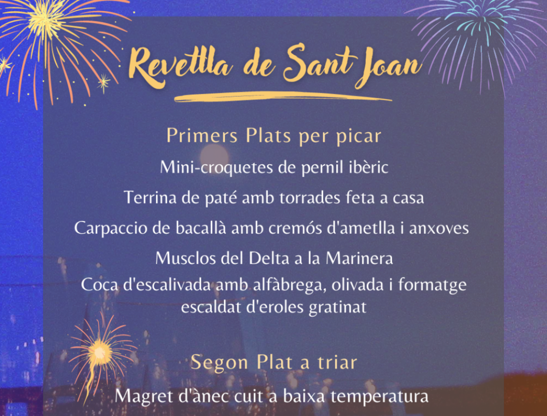 Sopar Revetlla de Sant Joan