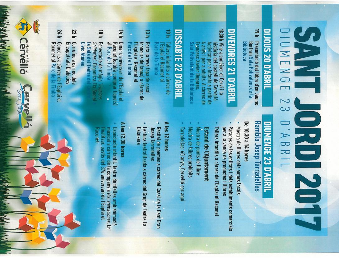 Sant Jordi 2017 Cervelló