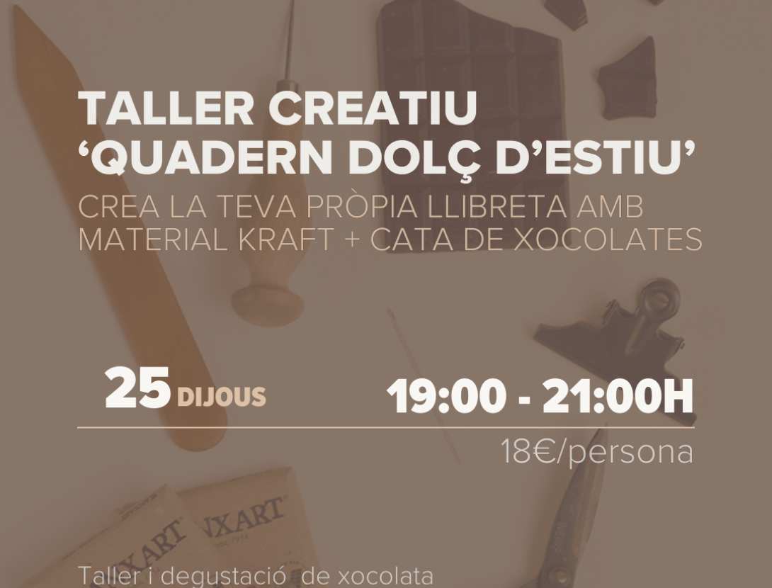 Taller creatiu d'enquadernació i cata de xocolates