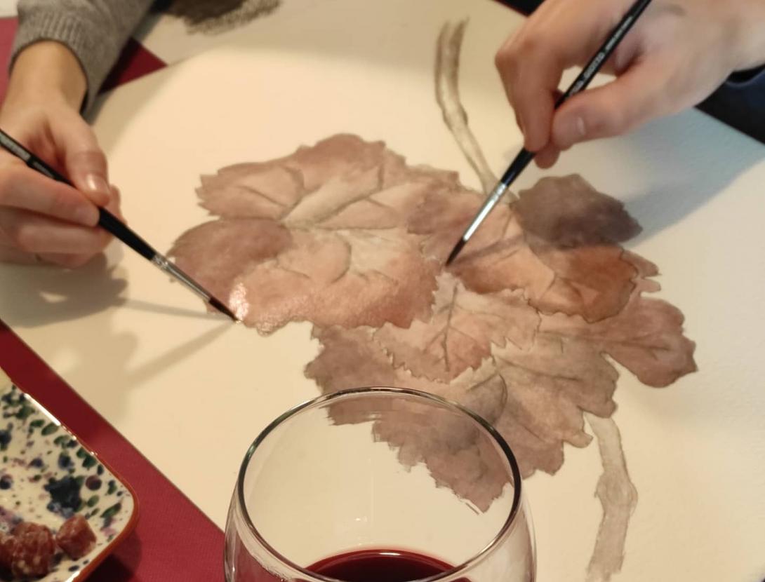 ROMÀNTIC ART, pintura amb vi per a parelles