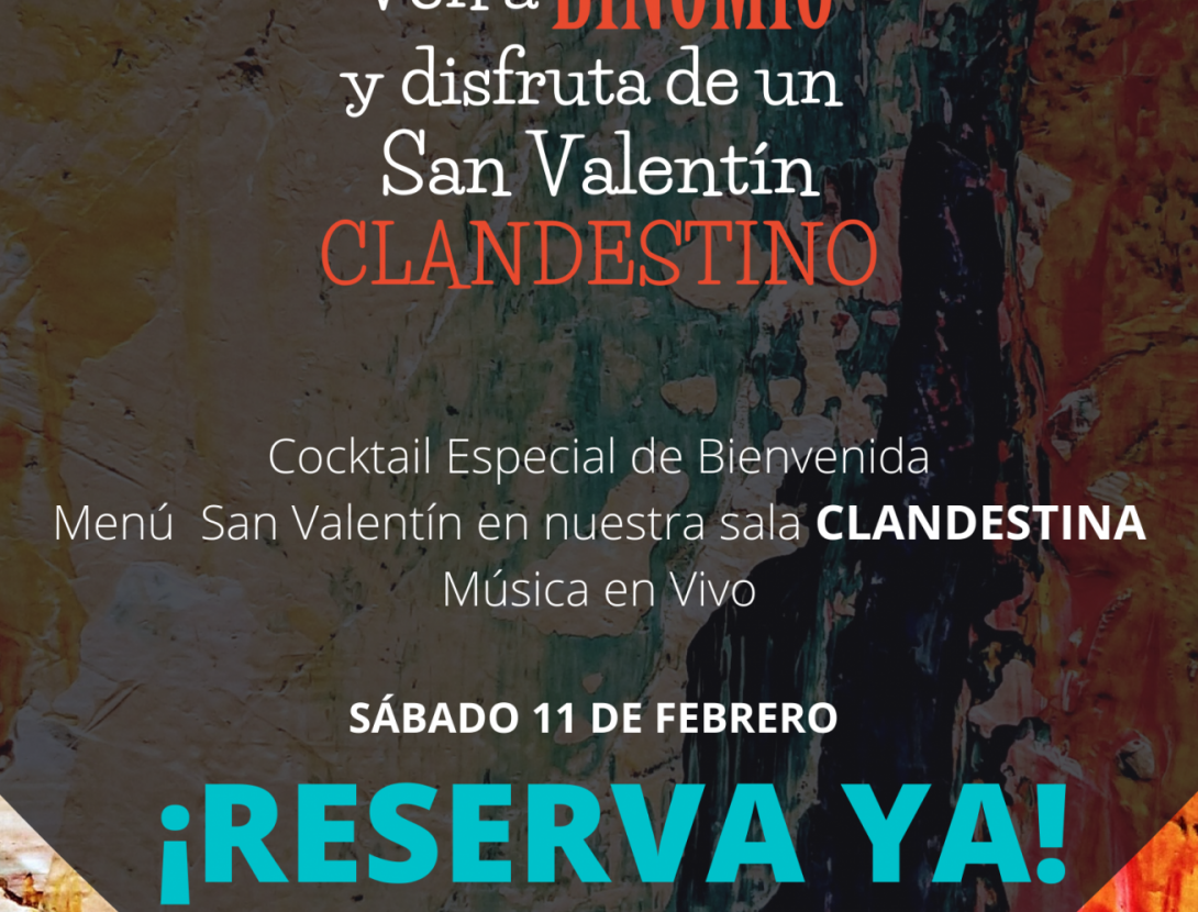CENA CLANDESTINA SAN VALENTÍN