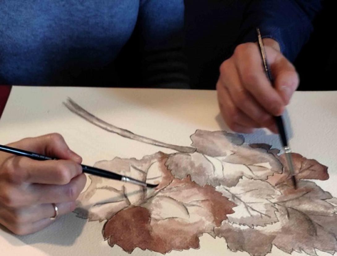ROMANTIC ART, painting with wine for couples